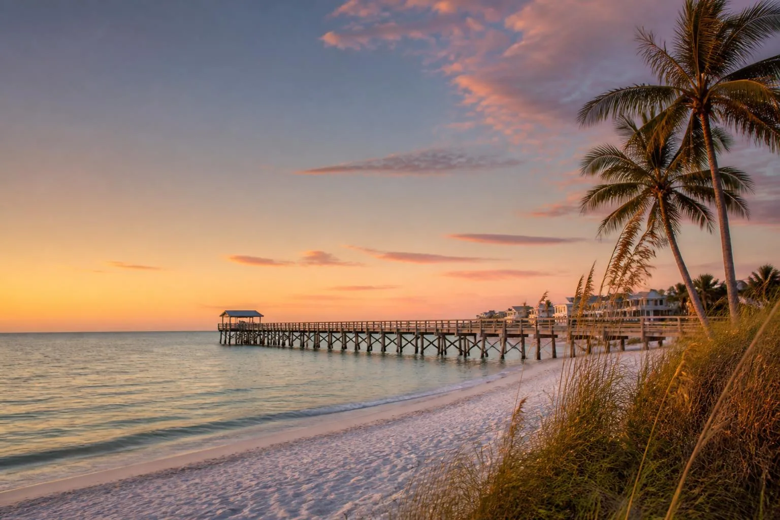 Florida beach at sunset